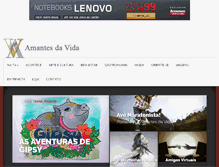 Tablet Screenshot of amantesdavida.com.br